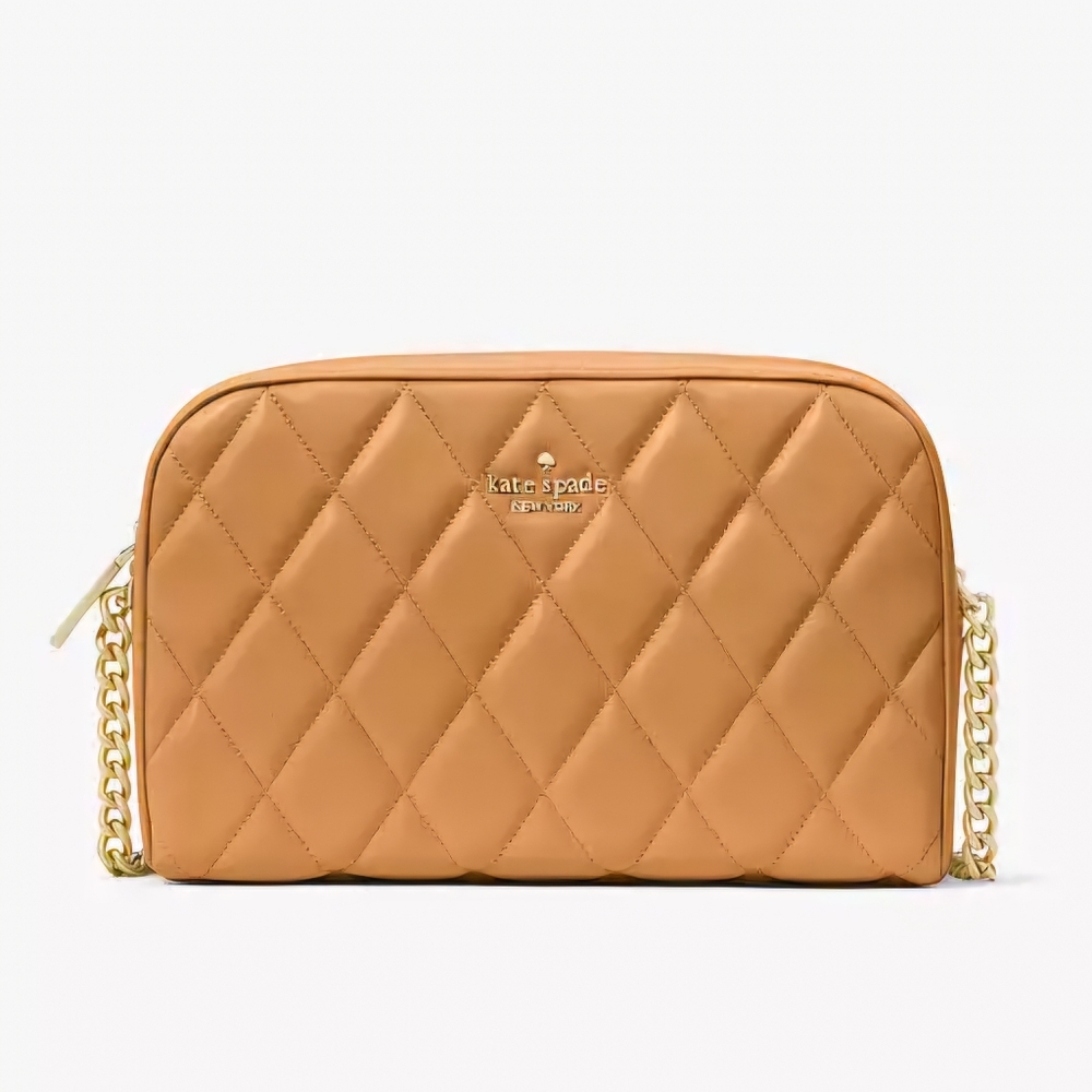 Kate Spade Carey Quilted Mini Camera Bag Tiramisu Mousse